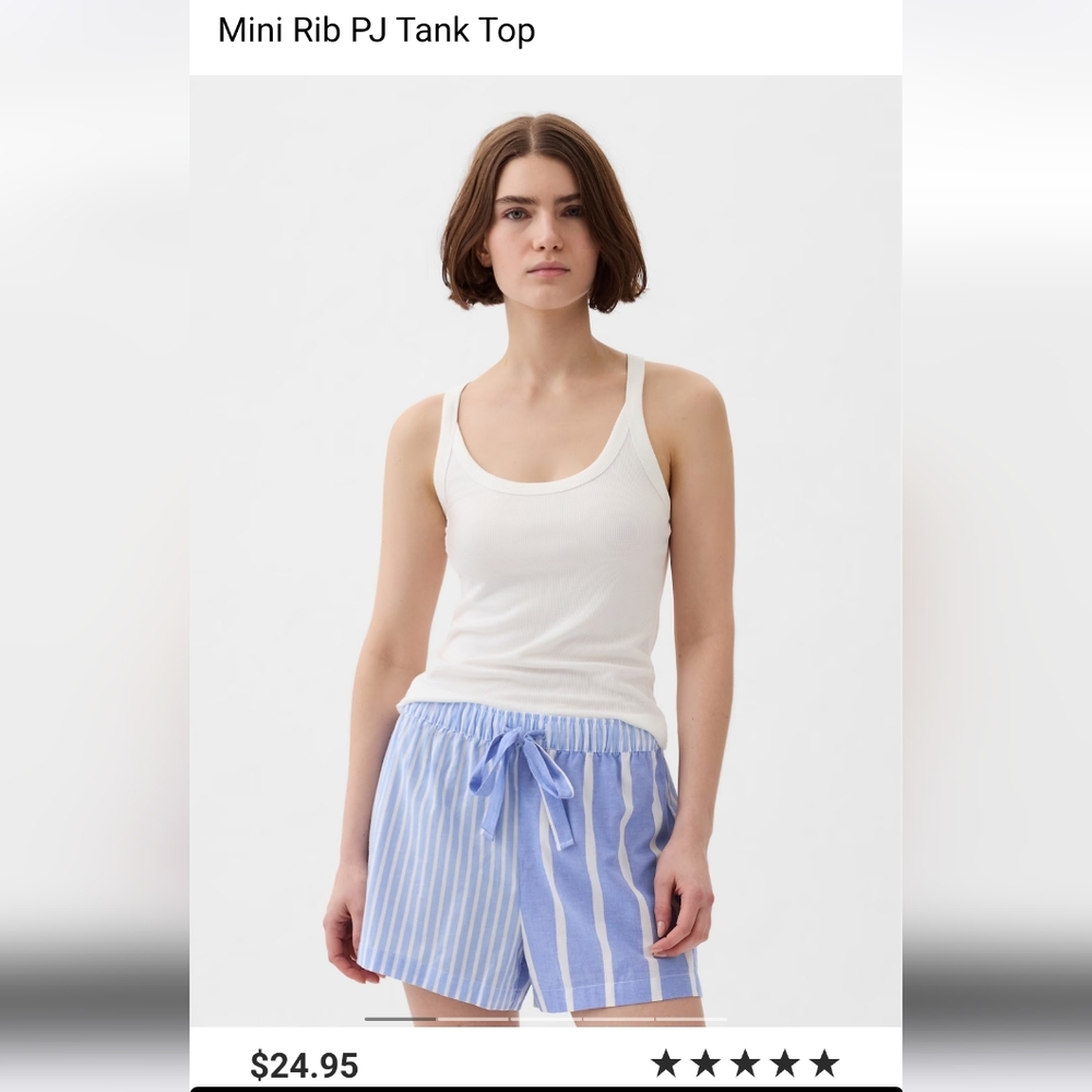 Gap Mini Rib PJ Tank Top
